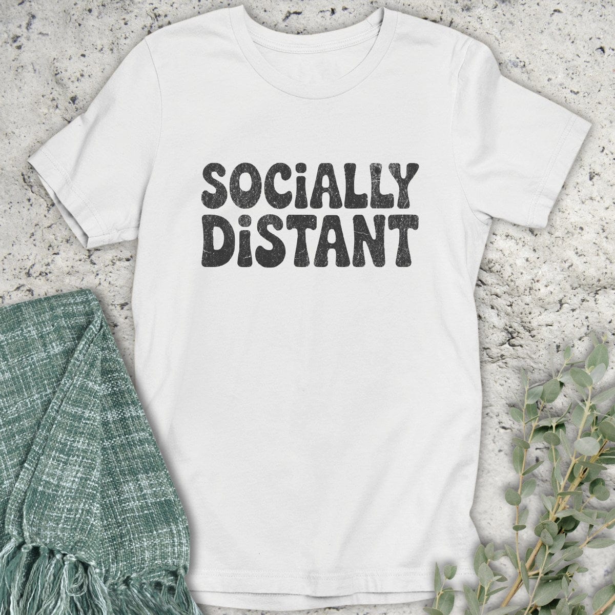 Stepping Green T-Shirt Socially Distant T-Shirt