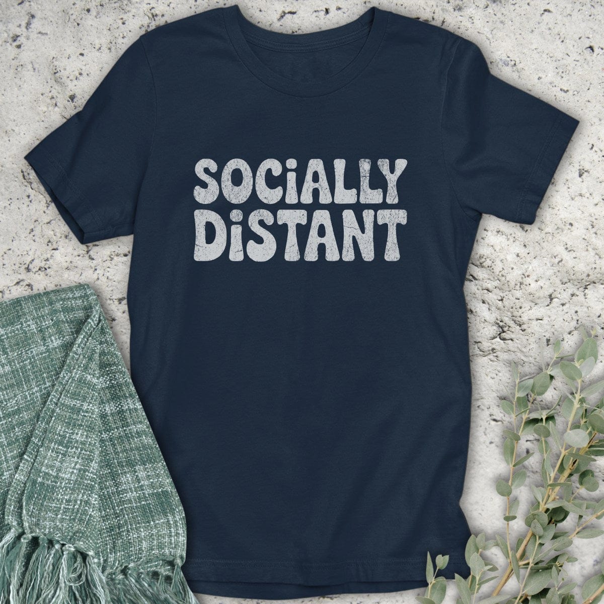 Stepping Green T-Shirt Socially Distant T-Shirt