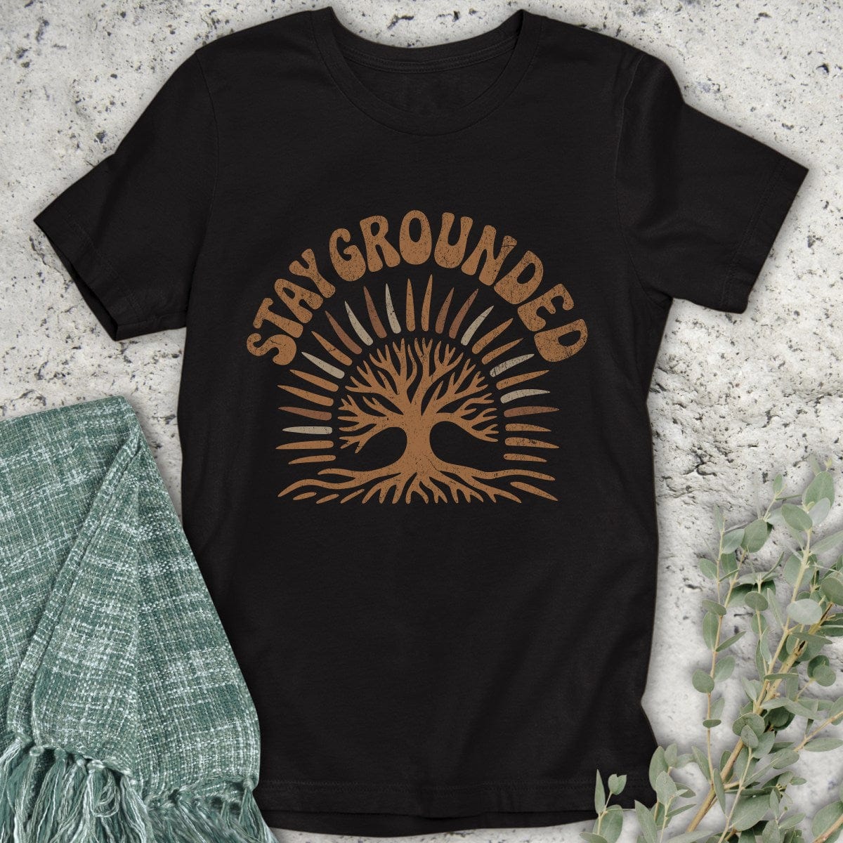 Stepping Green T-Shirt Stay Grounded T-Shirt