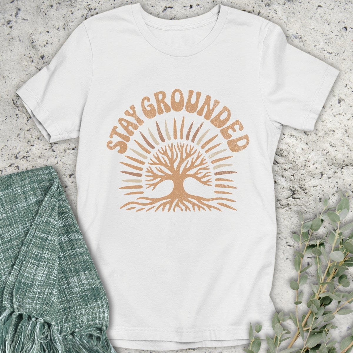 Stepping Green T-Shirt Stay Grounded T-Shirt