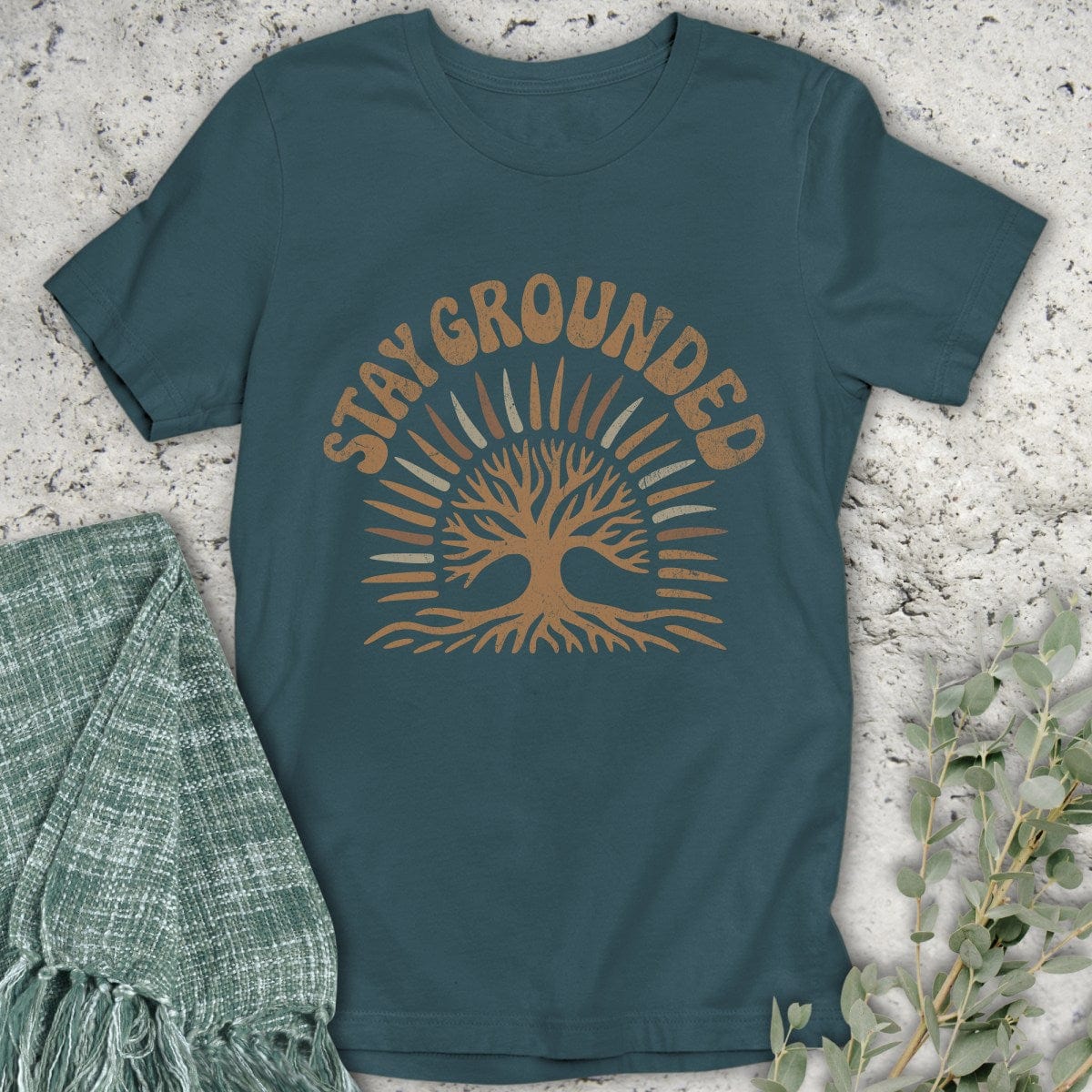 Stepping Green T-Shirt Stay Grounded T-Shirt