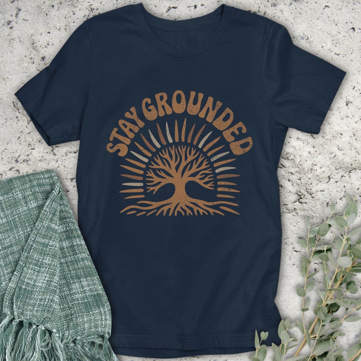 Stepping Green T-Shirt Stay Grounded T-Shirt