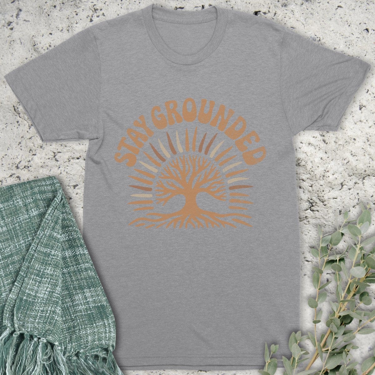 Stepping Green T-Shirt Stay Grounded T-Shirt