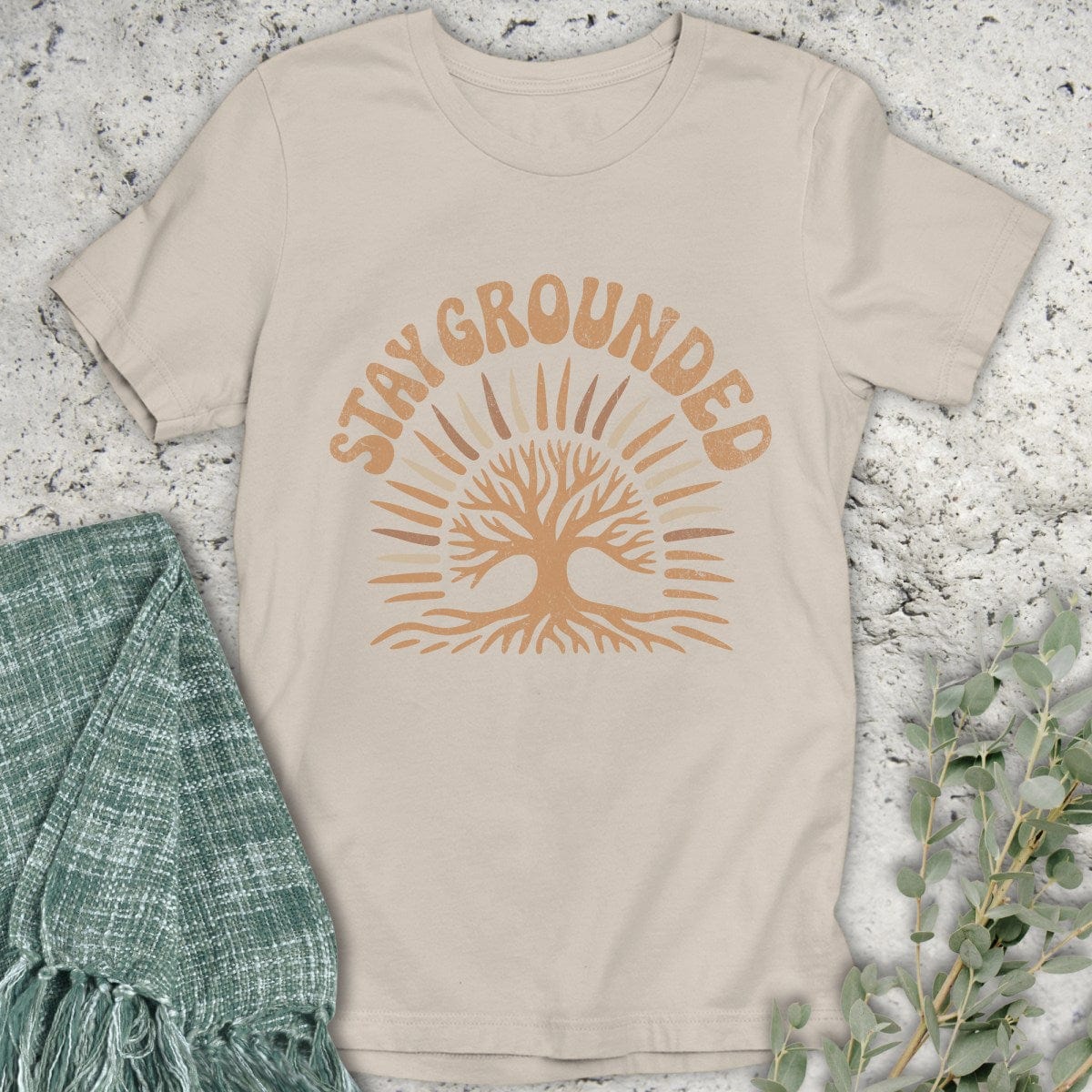 Stepping Green T-Shirt Stay Grounded T-Shirt