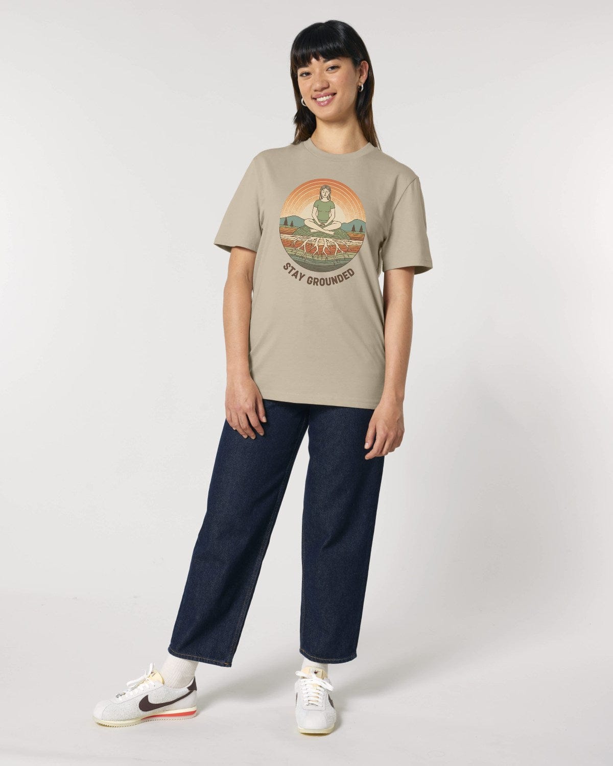 Stepping Green T-Shirt Stay Grounded T-Shirt