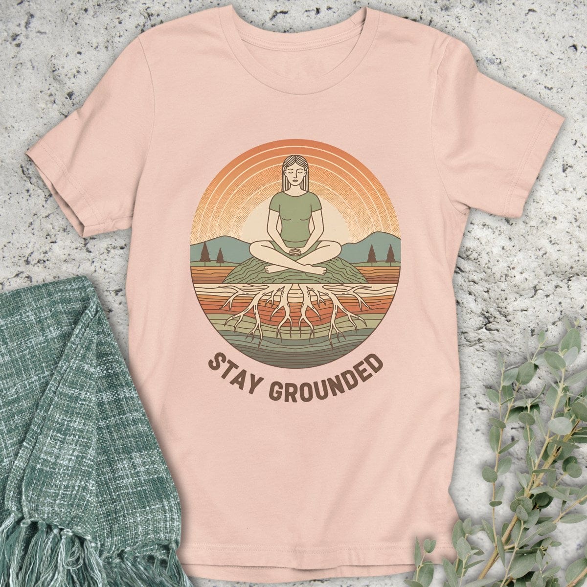 Stepping Green T-Shirt Stay Grounded T-Shirt