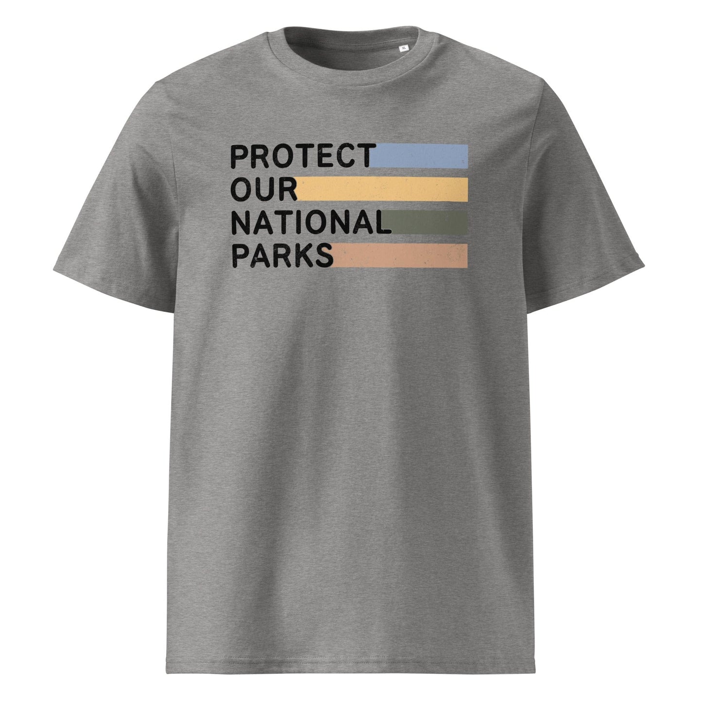 Stepping Green T-Shirt Striped Protect Parks T-Shirt