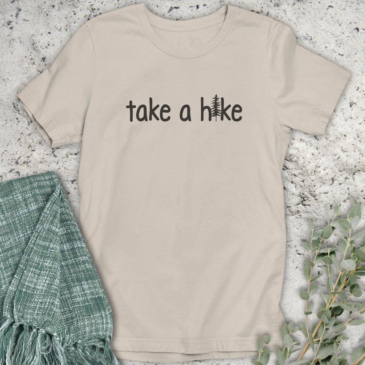 Stepping Green T-Shirt Take A Hike T-Shirt