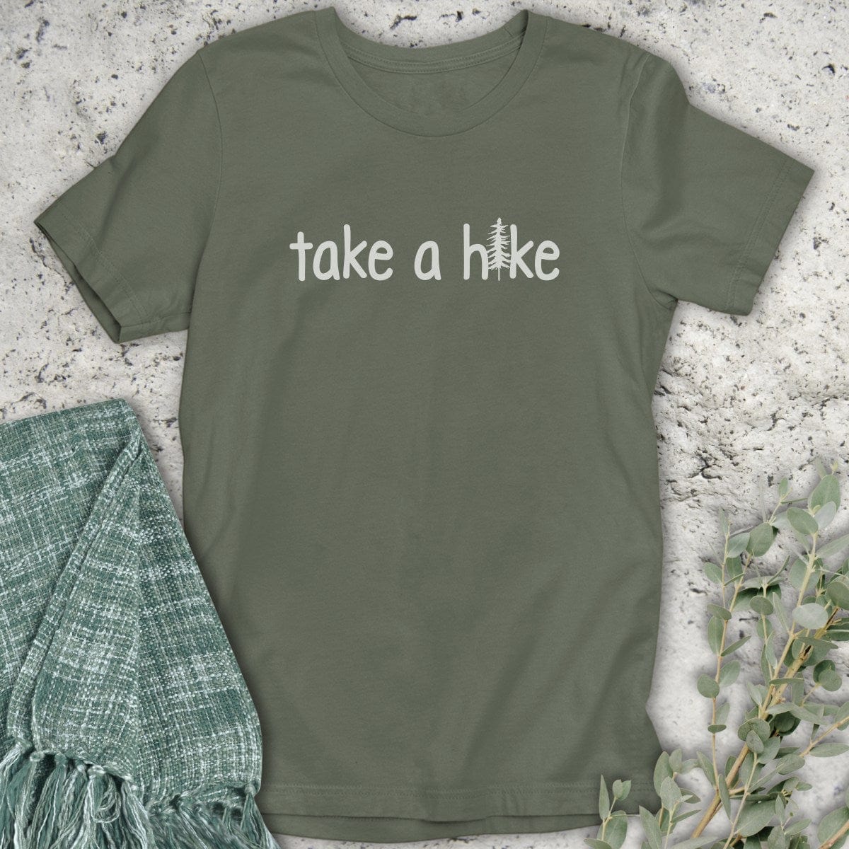 Stepping Green T-Shirt Take A Hike T-Shirt