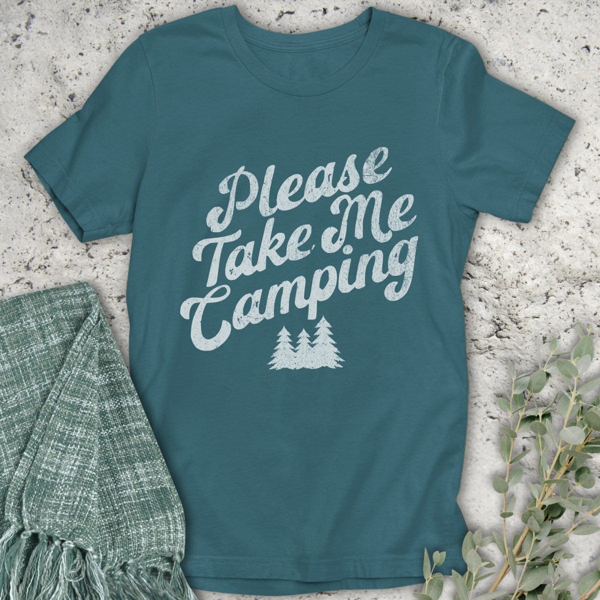 Stepping Green T-Shirt Take Me Camping T-Shirt