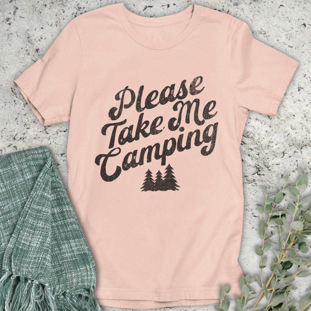 Stepping Green T-Shirt Take Me Camping T-Shirt