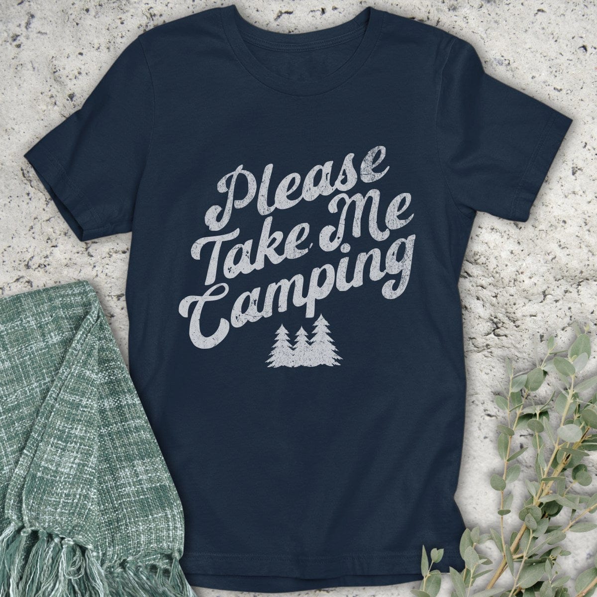 Stepping Green T-Shirt Take Me Camping T-Shirt