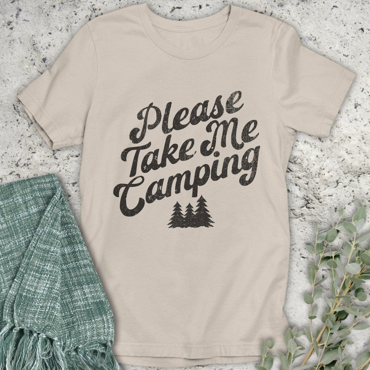 Stepping Green T-Shirt Take Me Camping T-Shirt