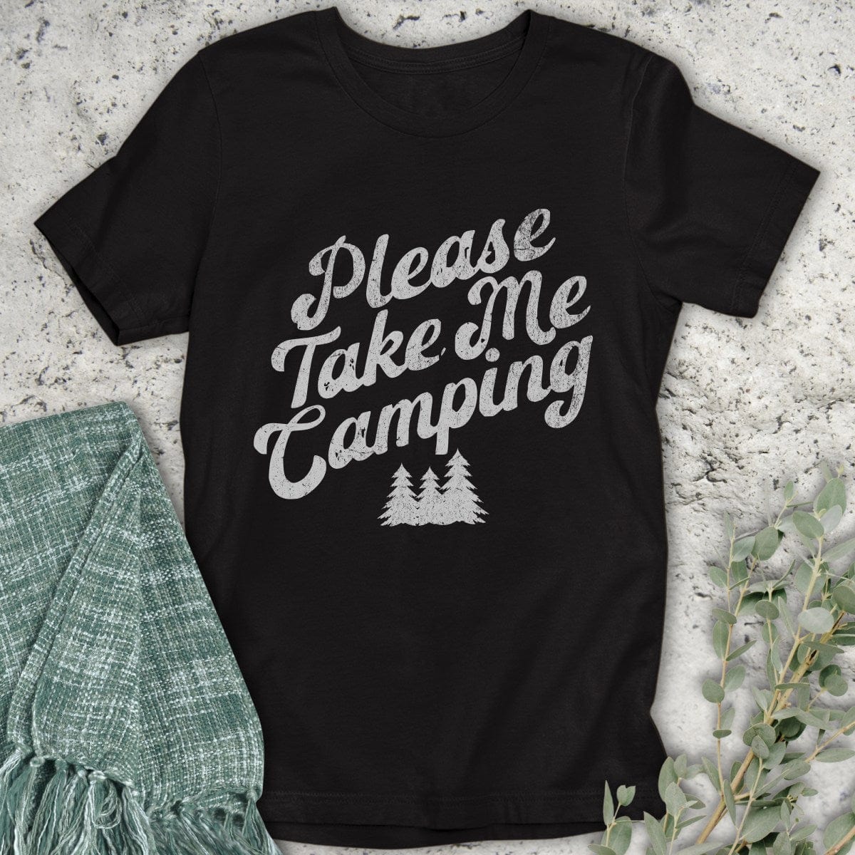 Stepping Green T-Shirt Take Me Camping T-Shirt