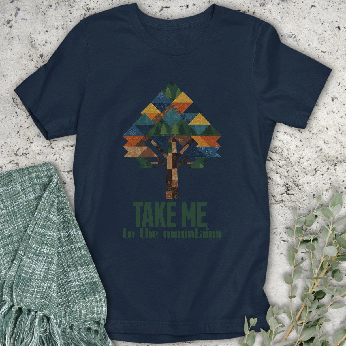 Stepping Green T-Shirt Take Me to the Mountains T-Shirt