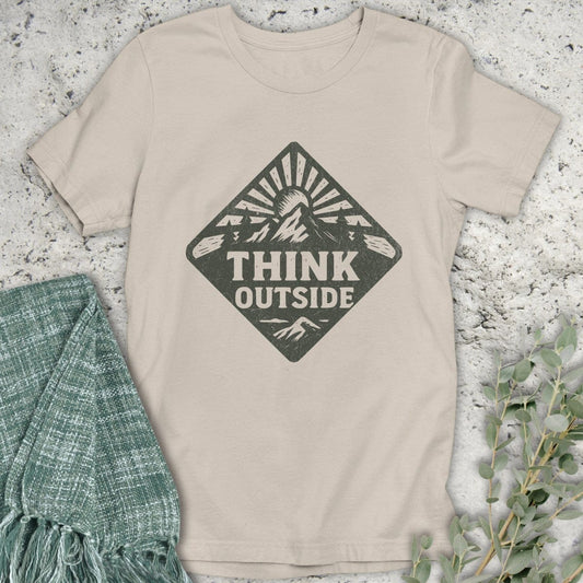 Stepping Green T-Shirt Think Outside Badge T-Shirt