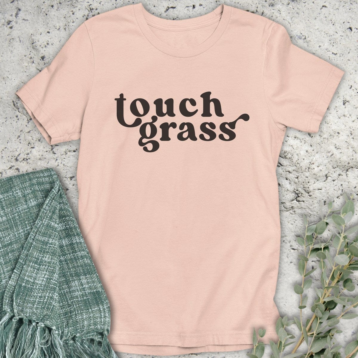 Stepping Green T-Shirt Touch Grass T-Shirt
