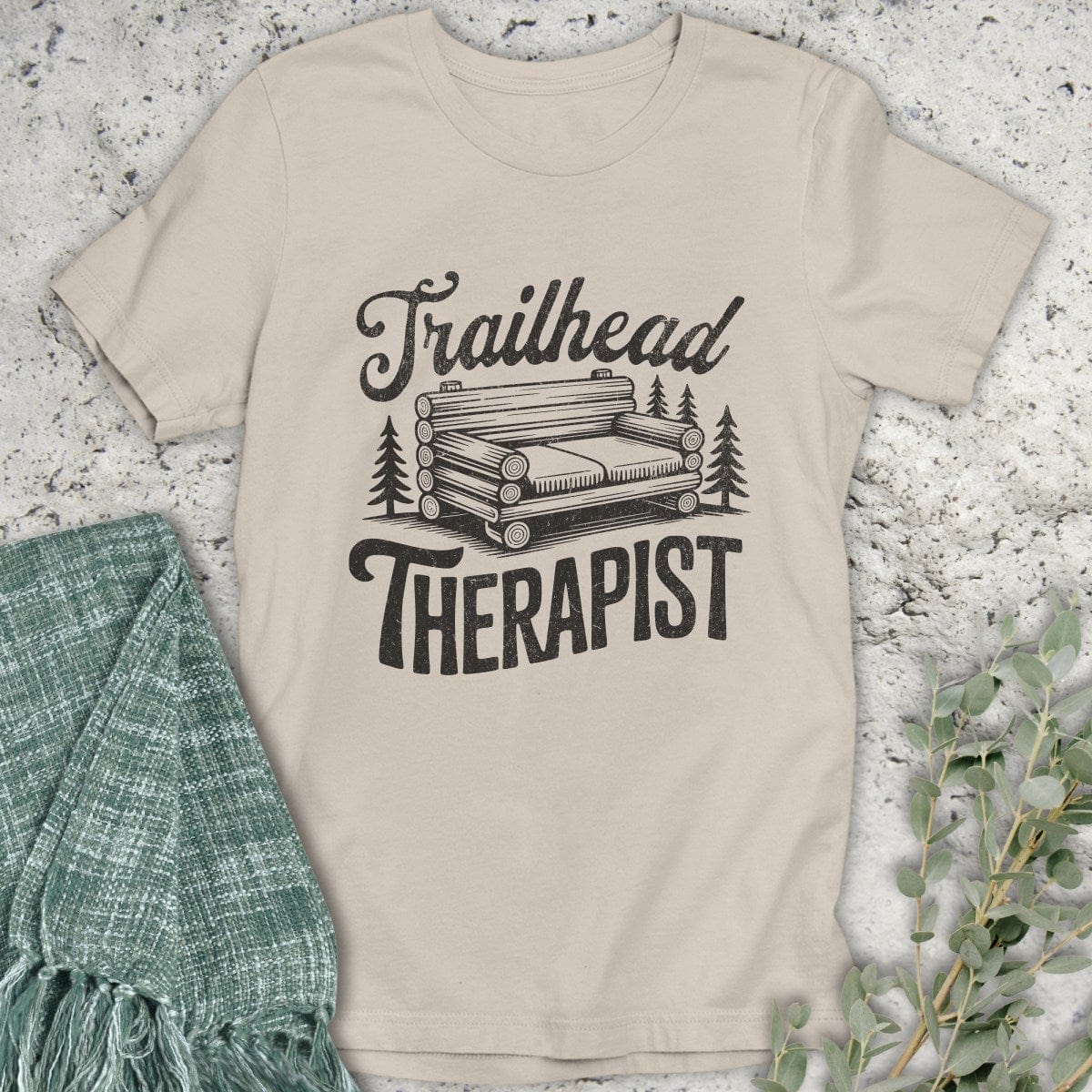 Stepping Green T-Shirt Trailhead Couch T-Shirt