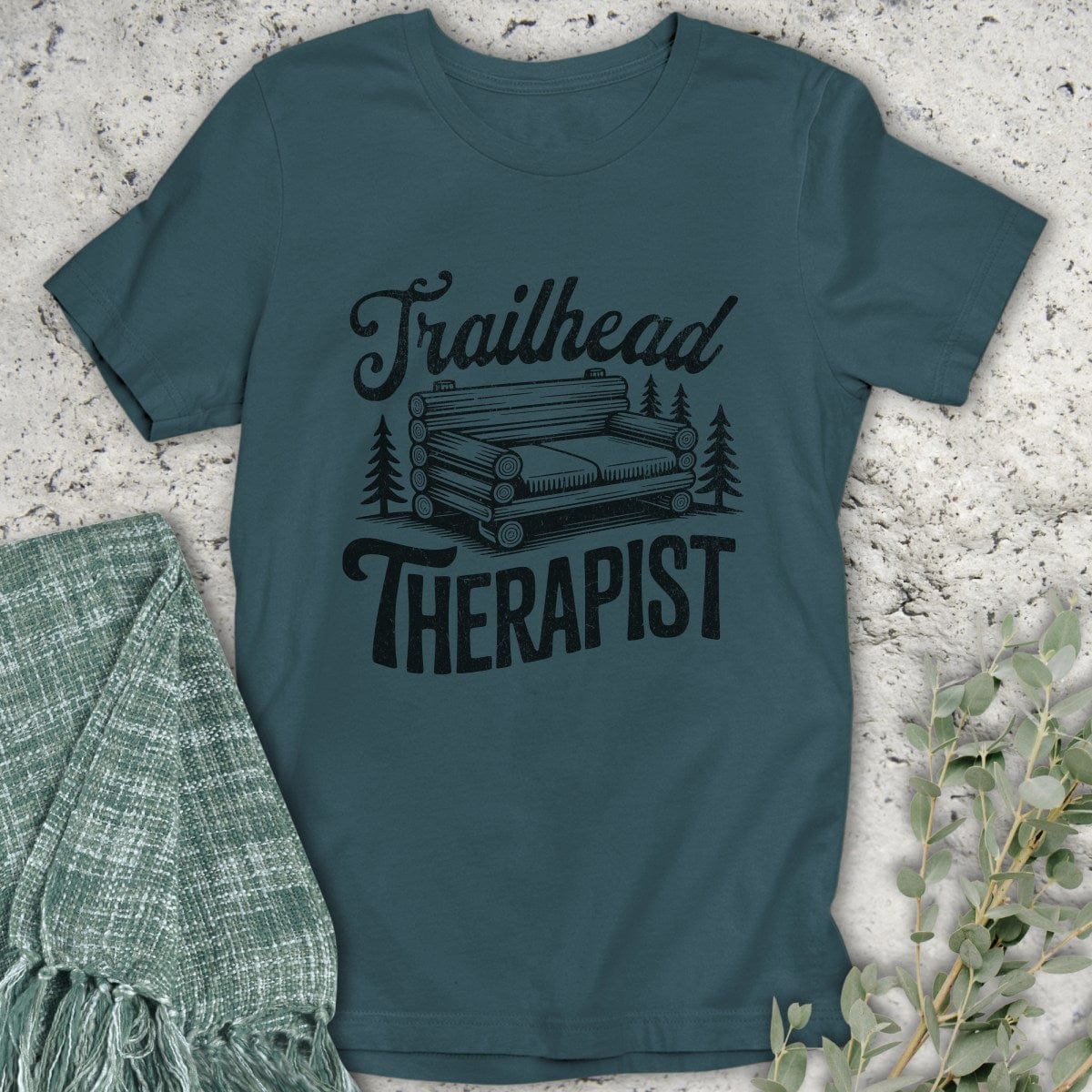 Stepping Green T-Shirt Trailhead Couch T-Shirt