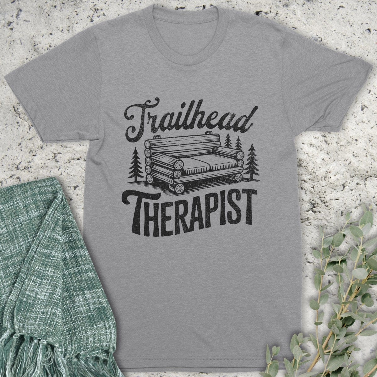 Stepping Green T-Shirt Trailhead Couch T-Shirt