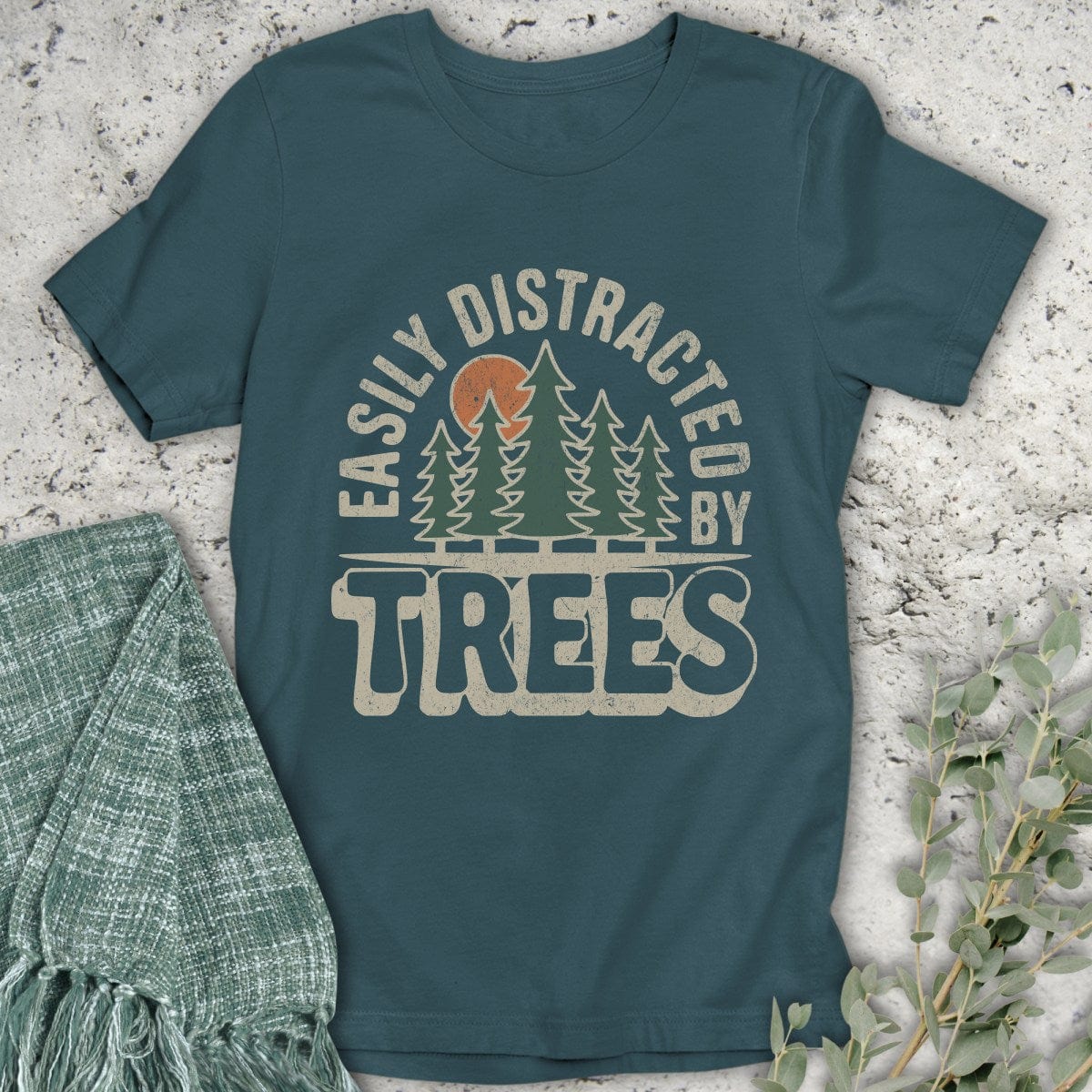 Stepping Green T-Shirt Tree Distraction T-Shirt