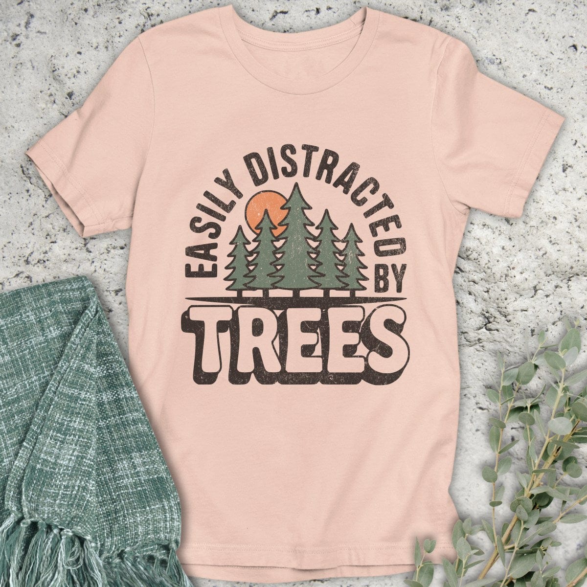 Stepping Green T-Shirt Tree Distraction T-Shirt