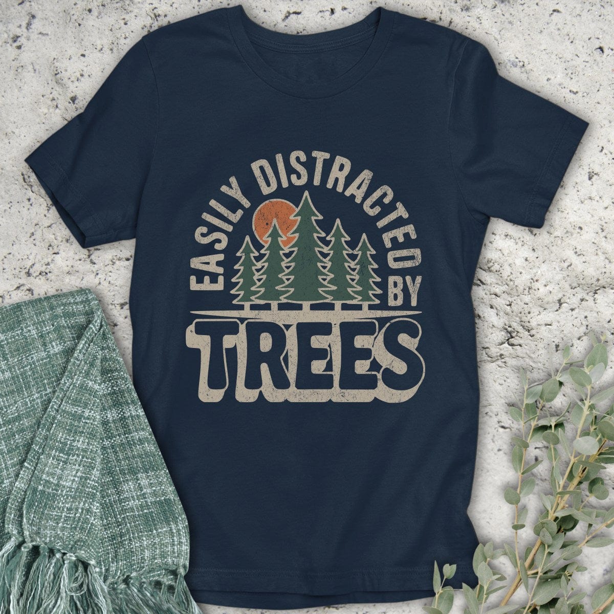 Stepping Green T-Shirt Tree Distraction T-Shirt