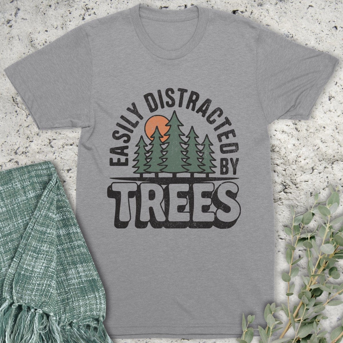 Stepping Green T-Shirt Tree Distraction T-Shirt