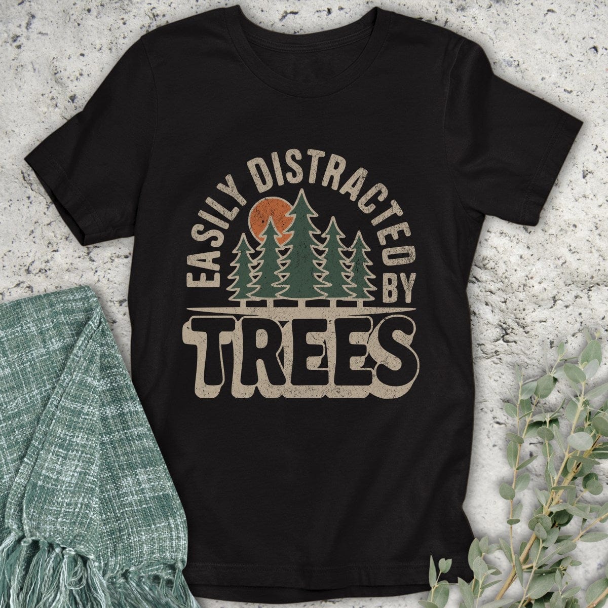 Stepping Green T-Shirt Tree Distraction T-Shirt