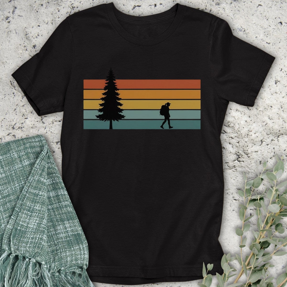 Stepping Green T-Shirt Tree Hiker T-Shirt