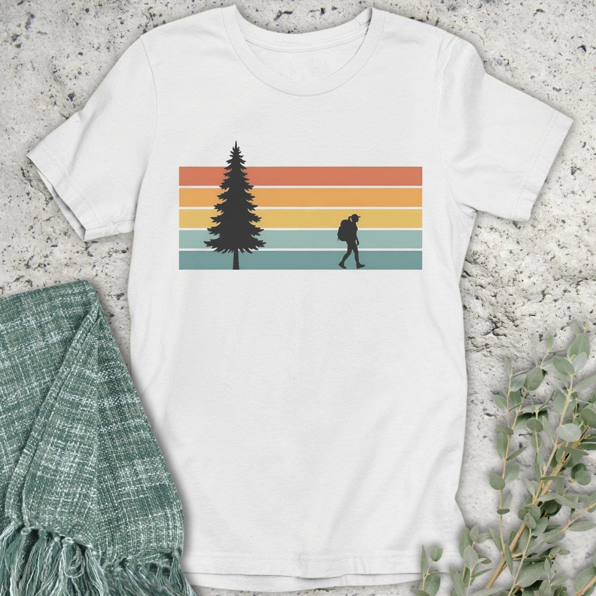 Stepping Green T-Shirt Tree Hiker T-Shirt
