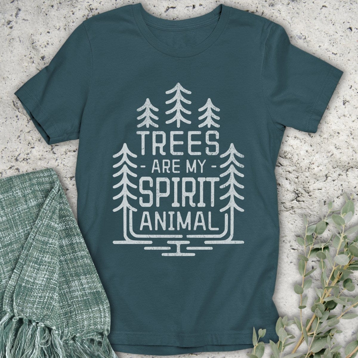 Stepping Green T-Shirt Trees Are My Spirit Animal Organic T-Shirt