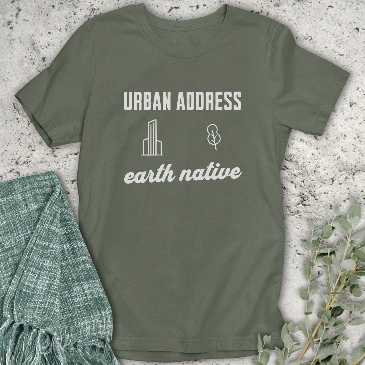 Stepping Green T-Shirt Urban Address T-Shirt