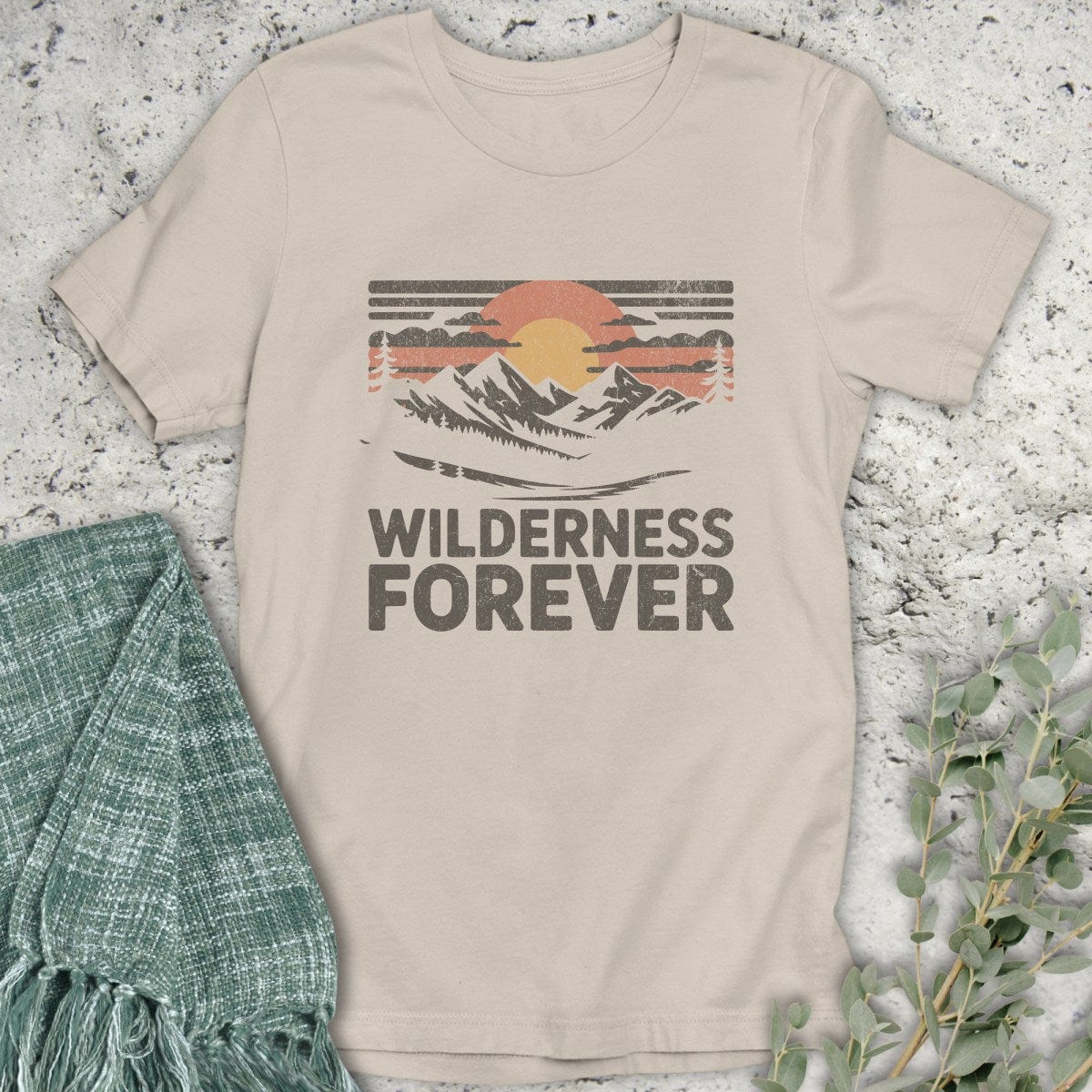 Stepping Green T-Shirt Wilderness Forever T-Shirt