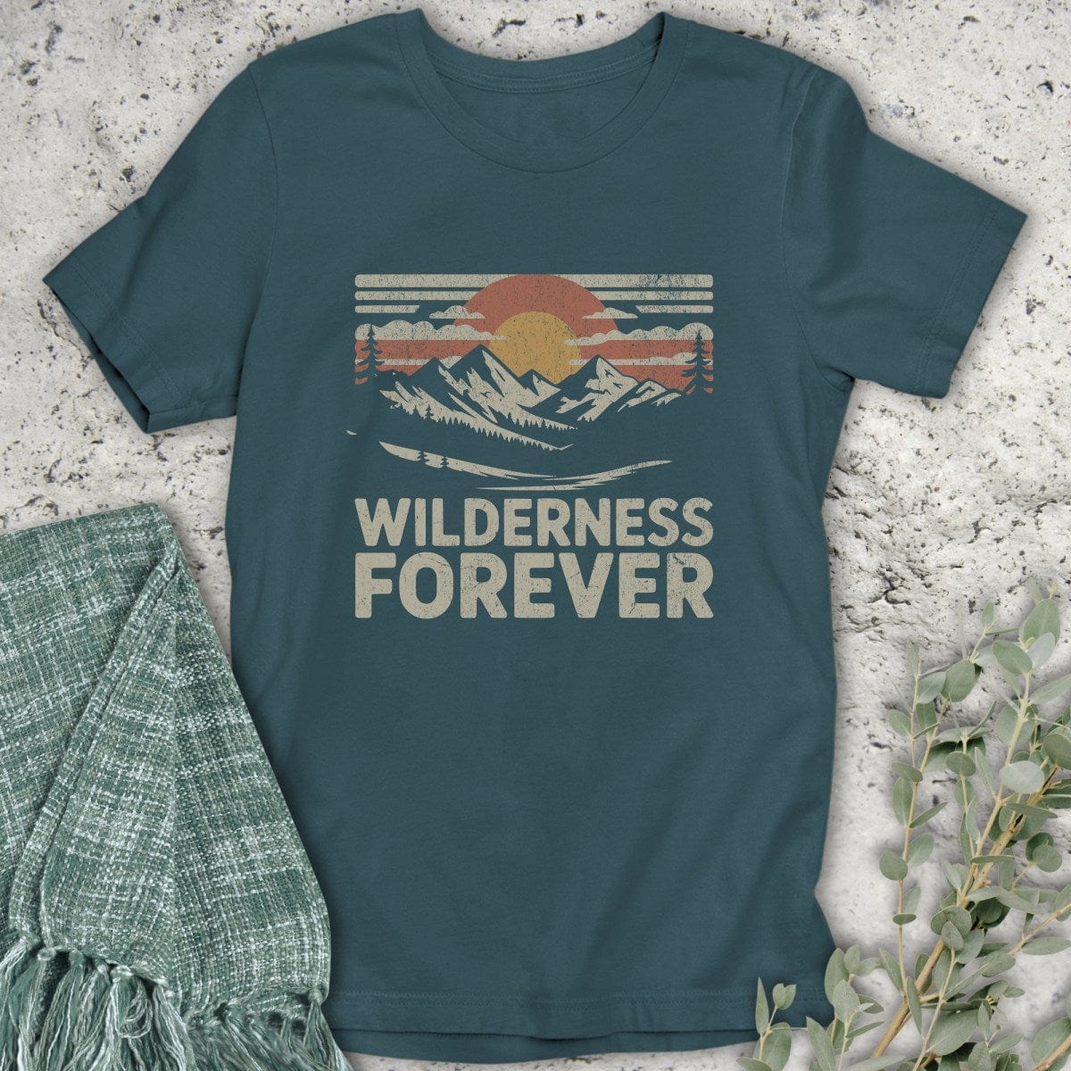 Stepping Green T-Shirt Wilderness Forever T-Shirt