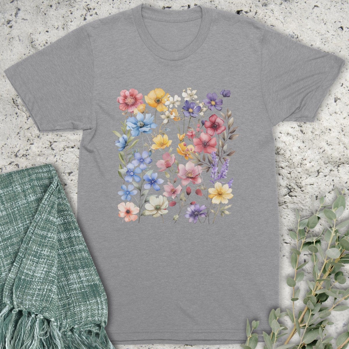 Stepping Green T-Shirt Wildflowers T-Shirt