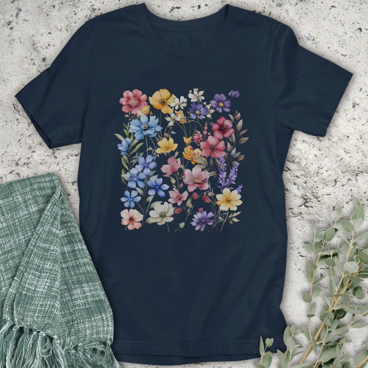 Stepping Green T-Shirt Wildflowers T-Shirt