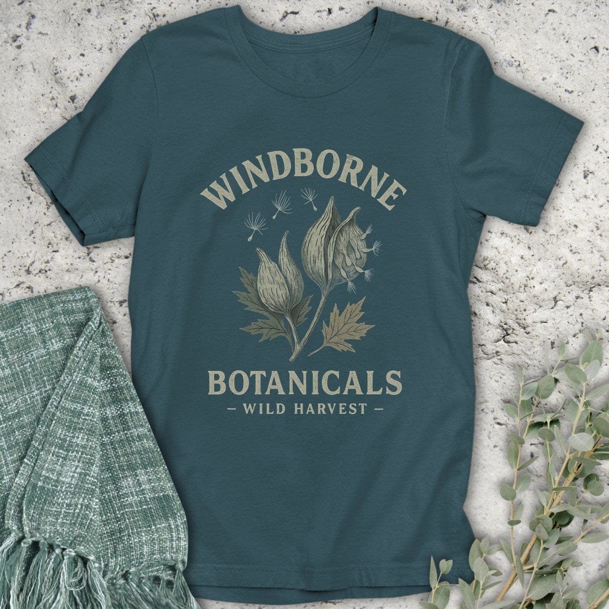 Stepping Green T-Shirt Windborne Botanicals Organic T-Shirt
