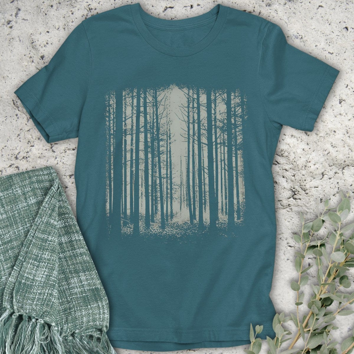 Stepping Green T-Shirt Woods T-Shirt