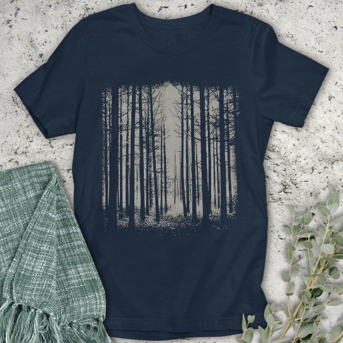Stepping Green T-Shirt Woods T-Shirt