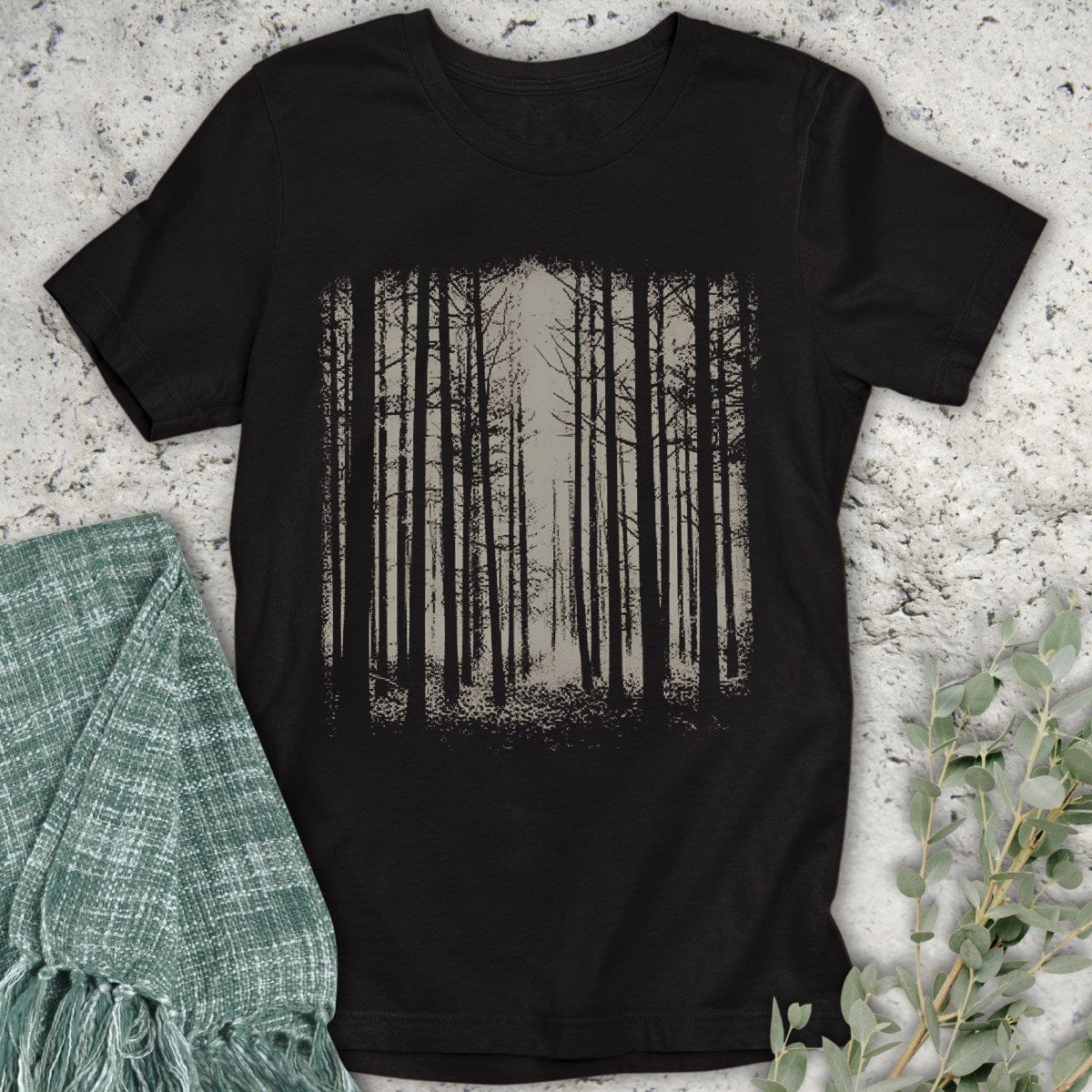 Stepping Green T-Shirt Woods T-Shirt