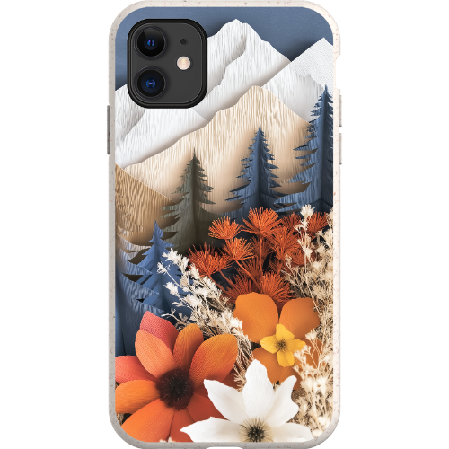 Paper Floral Mountain Bio Case