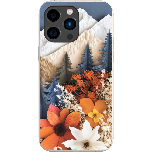 Paper Floral Mountain Bio Case