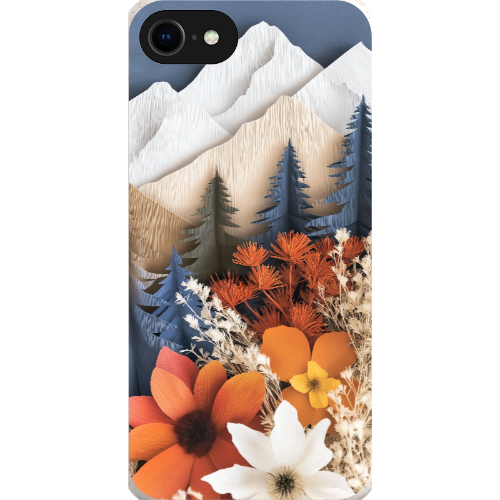 Paper Floral Mountain Bio Case
