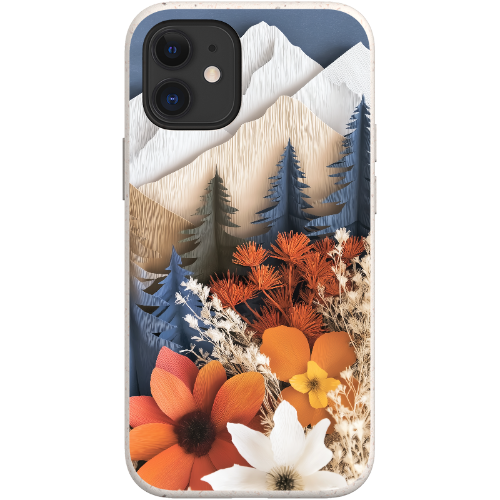 Paper Floral Mountain Bio Case
