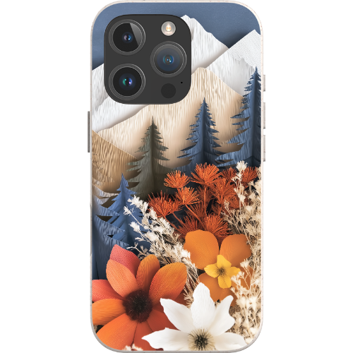 Paper Floral Mountain Bio Case