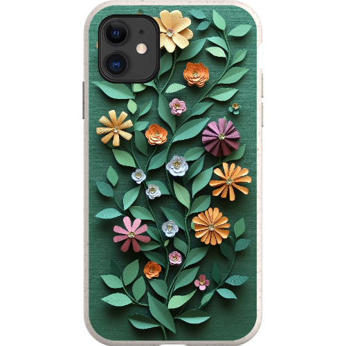 Paper Cut Colorful Floral Bio Case