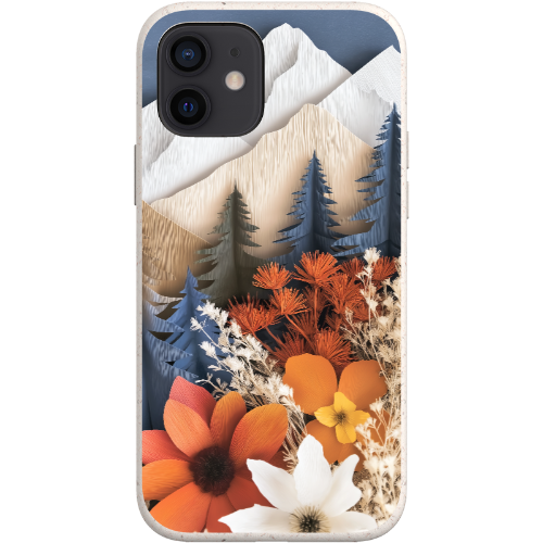 Paper Floral Mountain Bio Case