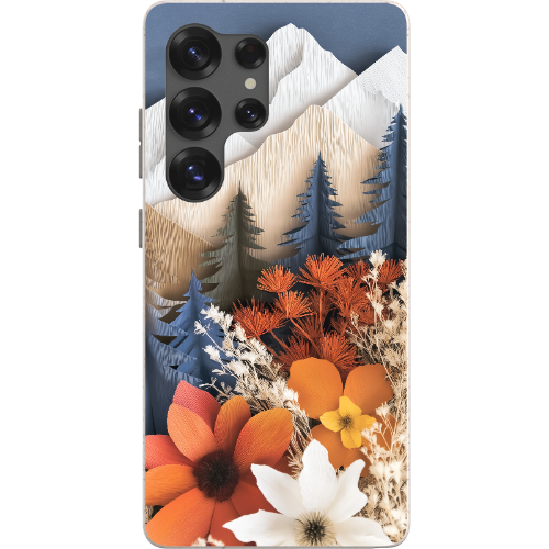 Paper Floral Mountain Bio Case