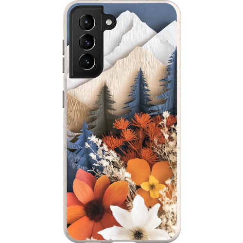 Paper Floral Mountain Bio Case